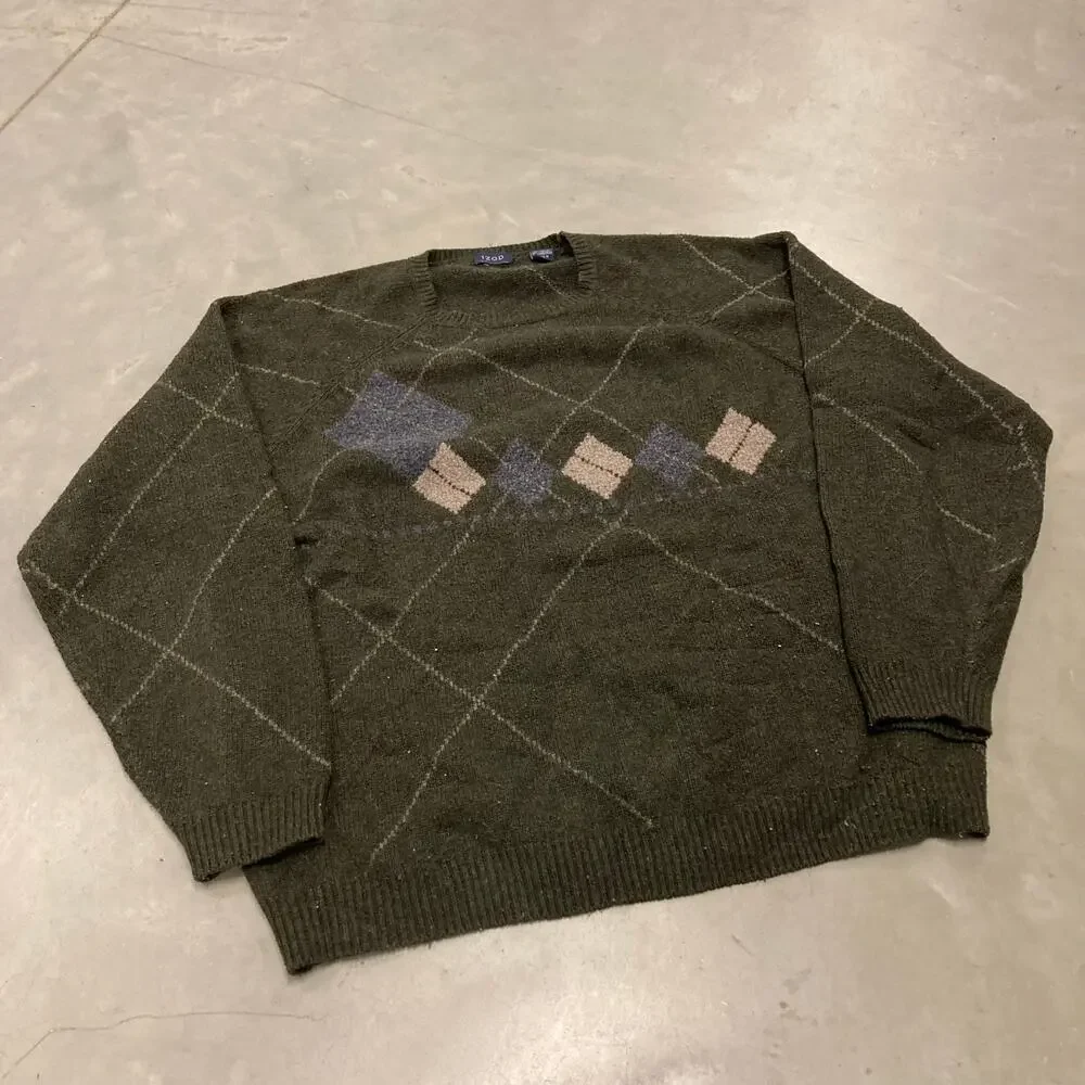 vintage patterned izod sweater